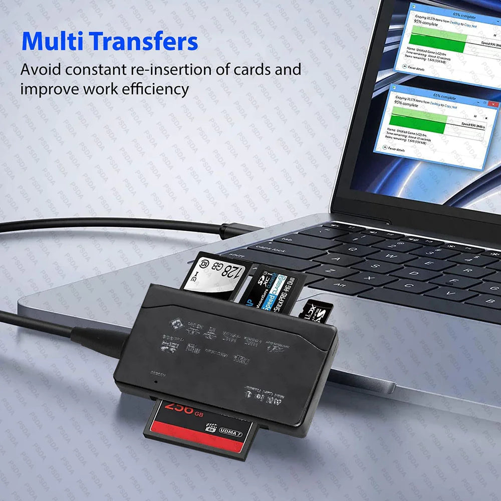 Lecteur de carte mémoire tout-en-un lecteur de carte externe USB SD SDHC Mini Micro M2 MMC XD CF lecteur pour MP3, appareil phot