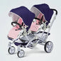 Foldable Twin Baby Stroller,Double Seat Baby Stroller for Two Babies,Shock-absorbing Twin Baby Stroller,Multi-function