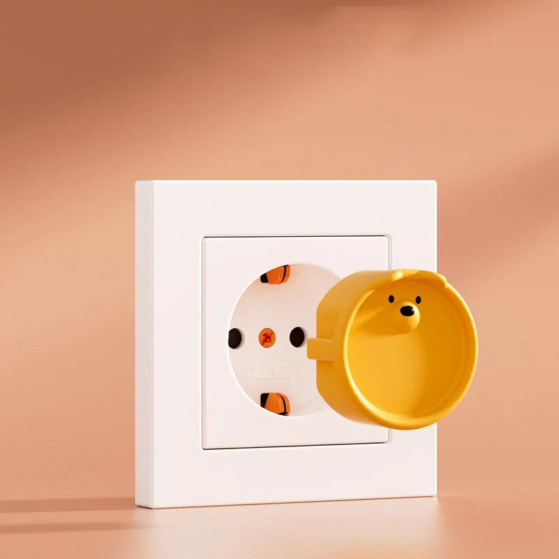 European Standard Socket Protective Cover Silicone Dustproof Protective Cover Against Electric Shock Baby Safety Protection