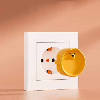 European Standard Socket Protective Cover Silicone Dustproof Protective Cover Against Electric Shock Baby Safety Protection