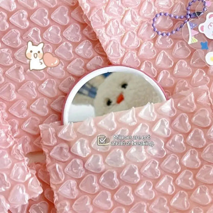 ✔Heart-Shaped Bubble Mailer Padded Envelopes,Cute Pink Bubble Wrap Shipping Bags for Small Business & Gift Packaging