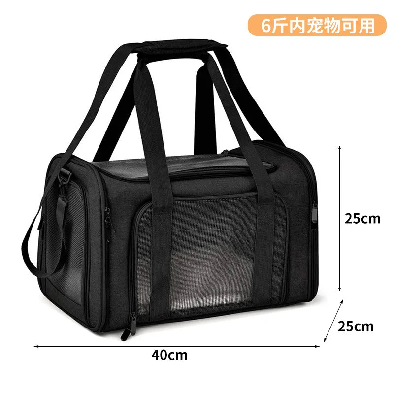 Large Capacity Mesh Breathable Pet Bag Outdoor Portable Cat Backpack Breathable Mesh Pet Travel Carrier Cats Daily Outdoor Use