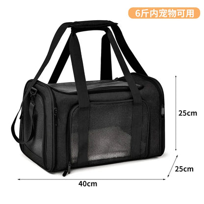Large Capacity Mesh Breathable Pet Bag Outdoor Portable Cat Backpack Breathable Mesh Pet Travel Carrier Cats Daily Outdoor Use