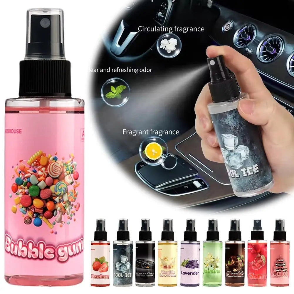 Car Deodorant Car Mounted Fragrance Spray Car Flavoring Car Air Hand Spray Perfume Long-lasting Fresheners Auto Aromatherapy