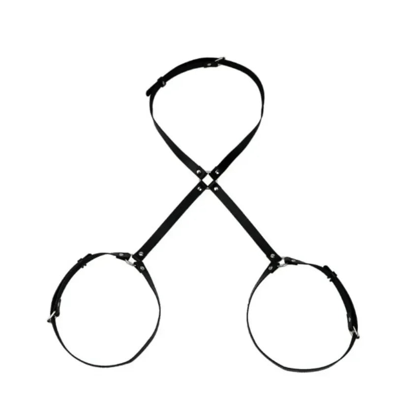 BDSM Bondage Body Harness for Couples Adjustable PU Leather Erotic Suspenders Underwear Straps SM for Adults Clitoris Stimulatio