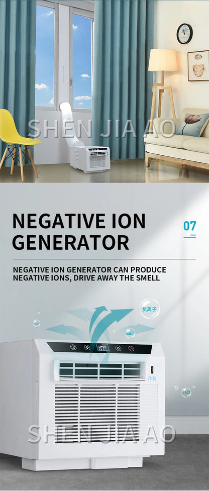 USB Fast Charging Free Installation Remote Control Timing For Home Office HHR-20 Mini Portable Mobile Cooling Air Conditioner