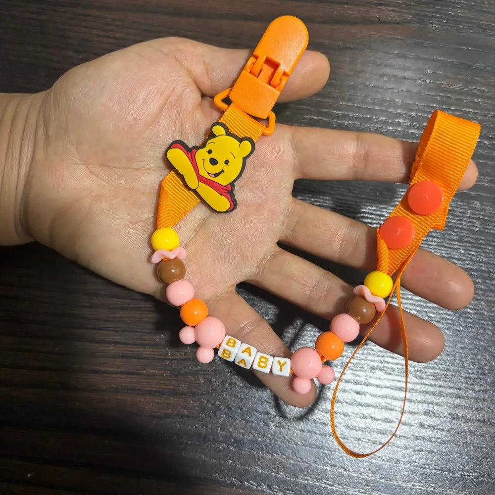 Baby soothing pacifier & cute baby chain clip Infant feeding nipple cartoon-shaped chewable pacifier Infant pacifier Designed