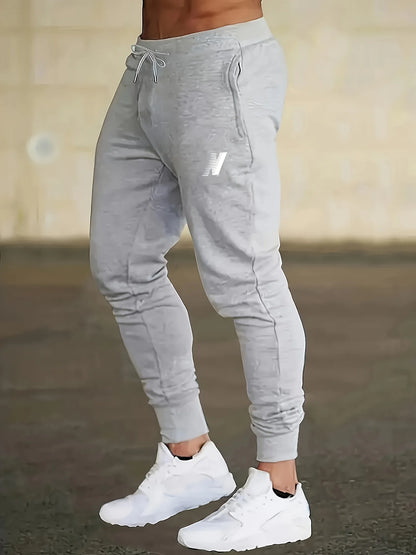 26Men's Casual Fitness Joggers Elastic Waist Lightweight Knit Fabric Comfortable Stretch Design Running Training Sports Pants