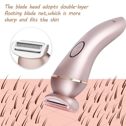 Surker Electric Hair Removal for Women Waterproof Household Hair Epilator Bikini Arm Hair Shaver USB Charging Razor Machine