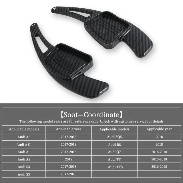 For Audi A3 A4L A5 A8 S3 S5 SQ5 Q7 R8 TT TTS Auto Steering Wheel Rear Shift Paddle Car Shift Equipment Semi Automatic Clutch Red