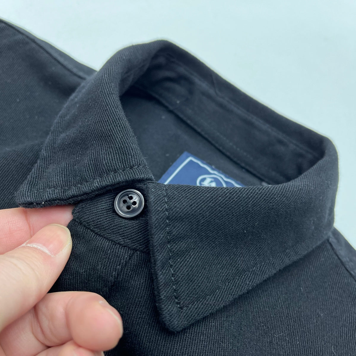 Autumn New Japanese Retro Heavyweight Twill Long-Sleeve Turn-down Collar 100% Cotton Shirt Men's Fashion Washed Casual Blouses