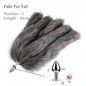 Sexy Multi Taile False Fox Tail with Separable Metal Butt Plug Anal Sex Toys for Couple BDSM Role Play Adult Products