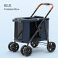 Multiple pet strollers large dog trolley cart folded large space Multifunctional trolley case with wheel bearing 30kg for travel
