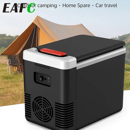 3-in-1 10L Portable Fridge12V/220V Car Home Mini Refrigerator Compact Cooler Warmer for Travel, Office, Dorm