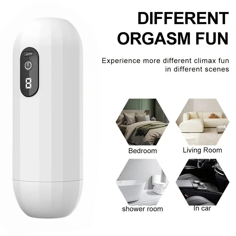 Male Masturbator Cup Blowjob Sex Machines Pocket Pussy Erotic Adult Sex Toys For Men Glans Trainer Sexy Accessories for Men