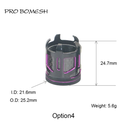 Pro Bomesh Aluminum Locking Nutt Fishing Reel Seat Decorative Trim Part DIY Fishing Rod Component Accessory