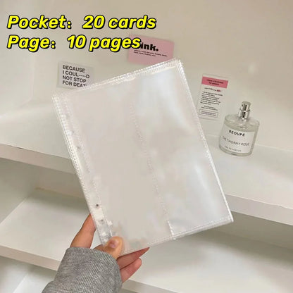 10pcs A5 Kpop Loose-leaf Collect Book Photo Cards Album Inlay Idol Card Collect Book Inner Page Stationery Birthday Gift포토카드 바인더