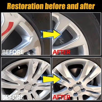 Wheel Hub Repair Paste, Professional Car Alloy Wheel Scratch Remover, Rust & Oxidation Cleaner, Auto Rim Refurbish Shine Restore