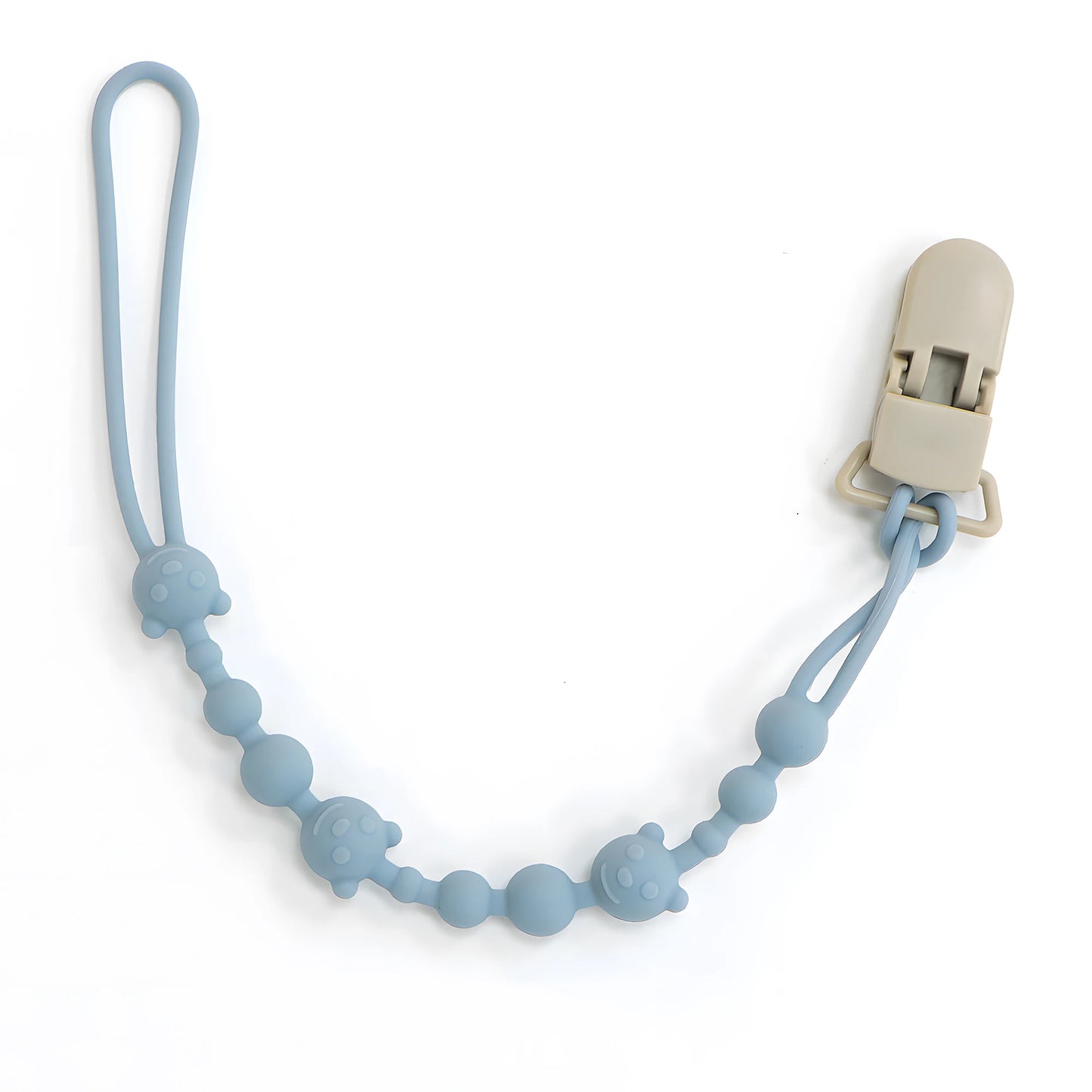 Soothing Pacifier Anti-chain Baby Stroller Teether Anti-loss Chain Baby Silicone Pacifier Clip Toy Biting Glue Lanyard