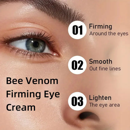 Instant Eye Tightening Cream by YUITKUE - Bee Venom, Collagen & Caffeine, Reduces Puffiness & Fine Lines, 20g