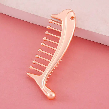 Manual Head Massager Scalp Comb Protable Stainless Steel Gua Sha Facial Tool Trigger Point Massager Tool For Foot Hand Back