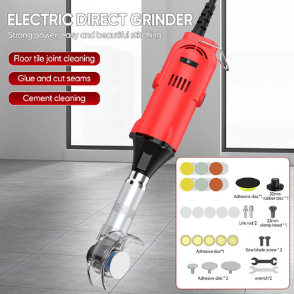 90° Ceramic Tile Beauty Sewing Tool Electric Straight Grinder 6 Variable Speeds Cleaning Machine Grinder Sander Polisher