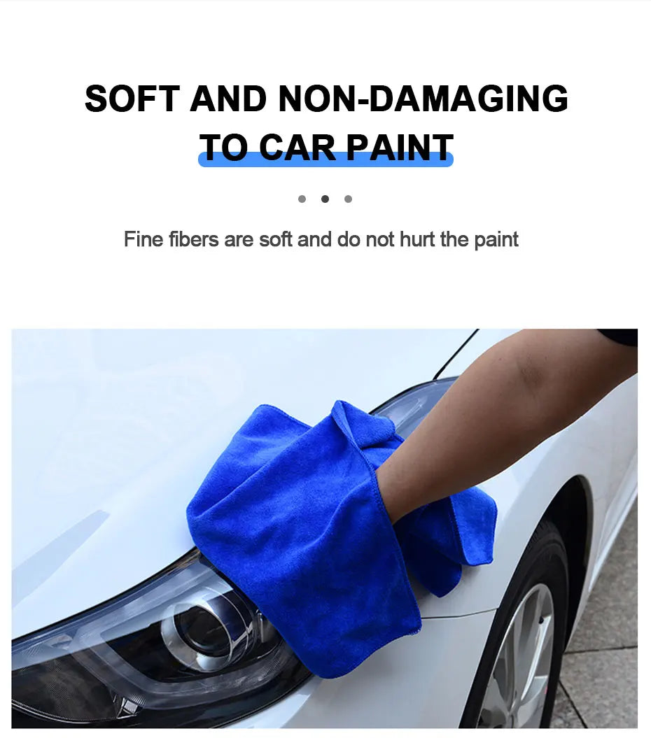 SEAMETAL Large Size Microfiber Towels Car Washing Towel 160x60cm Car Whole Body Cleaning Dry/Wet Dual Use Super Absorbent Rags
