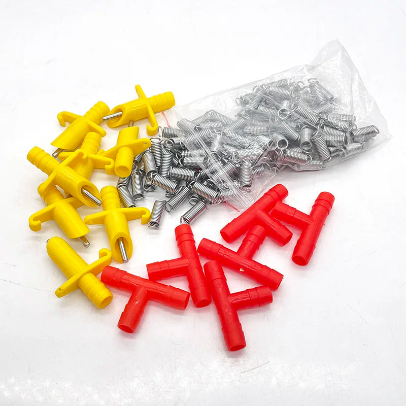 200 pcs Rabbit Drinker Integrated Water Nozzle Plastic Automatic Rabbit Drinking Rabbit Equipment Poultry Animals