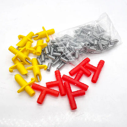 200 pcs Rabbit Drinker Integrated Water Nozzle Plastic Automatic Rabbit Drinking Rabbit Equipment Poultry Animals