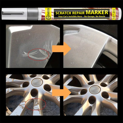 1pc Touch Up Paint Wheel Scratch Fix Cars Rim Scratch Repair Pen Portable Quick And Easy For Car Wheel