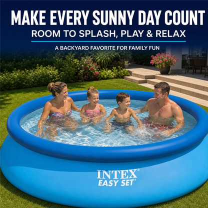Removable Inflatable Pool Easy Set 3.05m X 76 cm or  Inches and Optional Cover - Instant Assembly 1942 or 3077 Liters Triple Layer