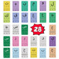 28pcs Arabic Alphabet Flash Cards For Beginner Of Arabic, Letter Training Early Education Homeschool Learning, Arabic Teacher