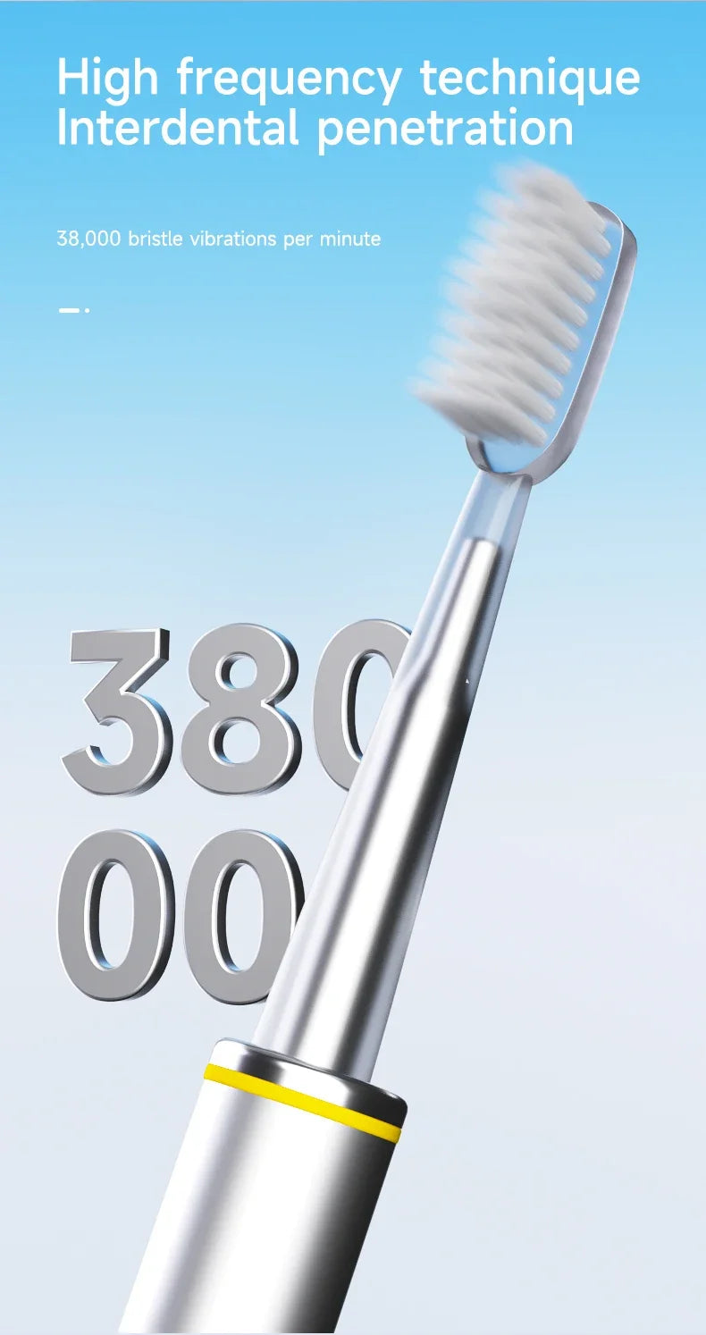 Electric Toothbrush Mental Thin Brush Body Specially for Women Pure Wisdom Beauty Soft DuPont Bristle