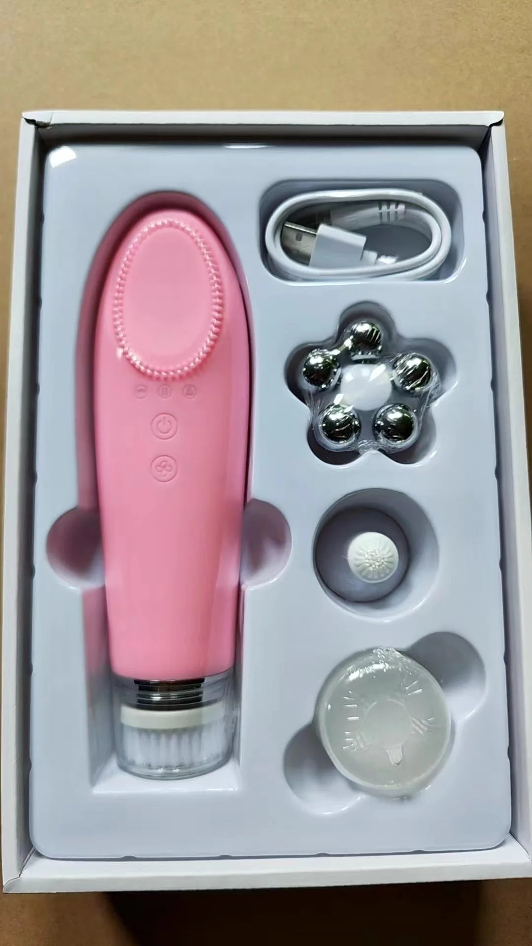 Beauty Massage Tool for Face and Neck Facial Tool Metal Rolling Head Facial Clean and Massage Roller