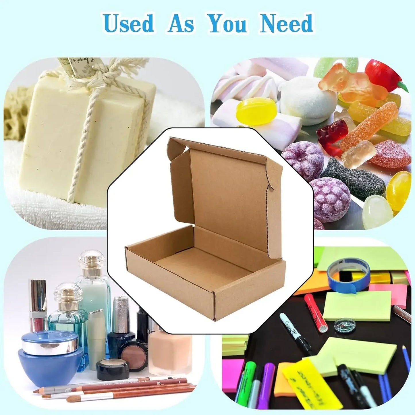 20/10PCS Corrugated Box Mailers,Brown Cardboard Shipping Box Corrugated Box Mailer Shipping Box Kraft Paper Packaging Box