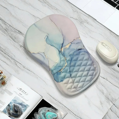 Ergonomic Wrist Rest Mouse Pad Comfortable Wrist Support Non Slip High Elastic Memory Cotton Mousepad For PC Laptop Computer