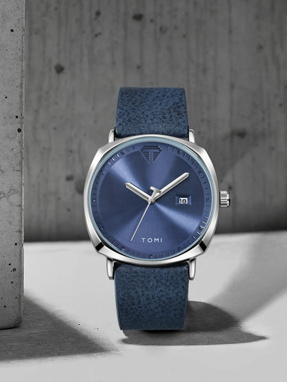 TOMI New 2PCS Luxury Business Men Watch Gift Box Set Simple and Casual Men Calendar Quartz Watch Pen Reloj Men Holiday Gift