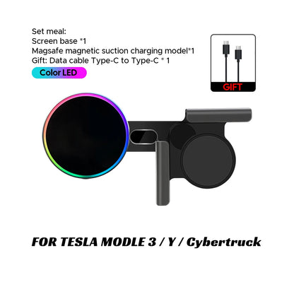 Car Phone Mount Holder 15W and 25W Qi2.2 Magnetic Wireless Charger Compatible with MagSafe for Tesla Model Y 3 JUNIPER 2026