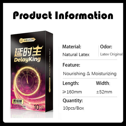 10/30/50pcs Delayed Ejaculation Condoms for Men,Long Lasting Particle Penis Sleeve,Moisturizing Latex Condom for Adults Sex Toys