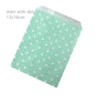 50 Pcs Red Blue Green Thank You Kraft Paper Bags Cute  Happy Birthday Gift Pouch Retro Party Favor Bag Candy Cookie Supplies