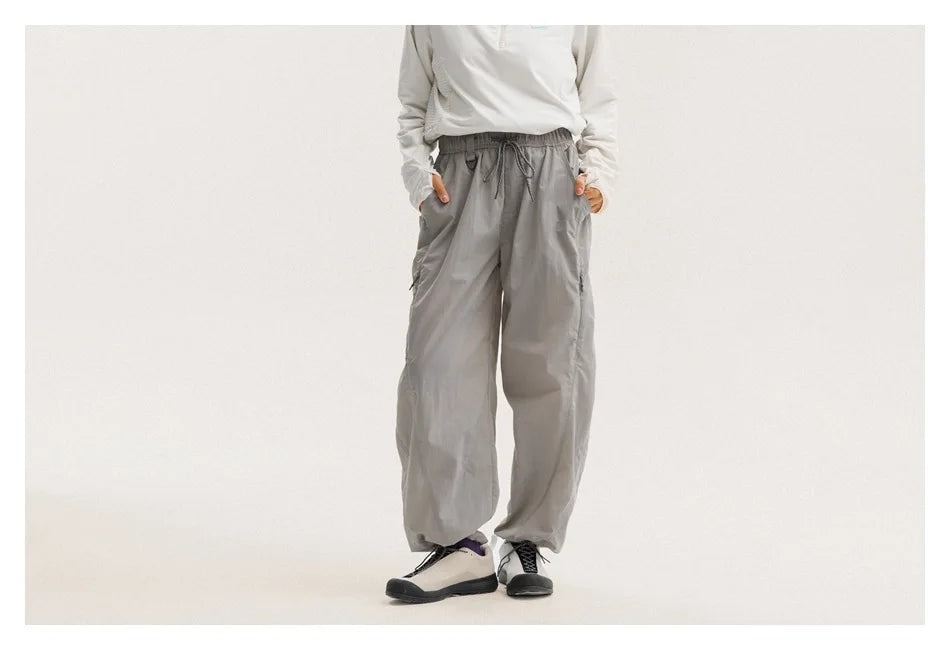 Outdoor Sports Casual Track Pants Men Women Lightweight Hiking Breathable Waterproof Quick Dry Loose Techwear Cargo Pant Trouser