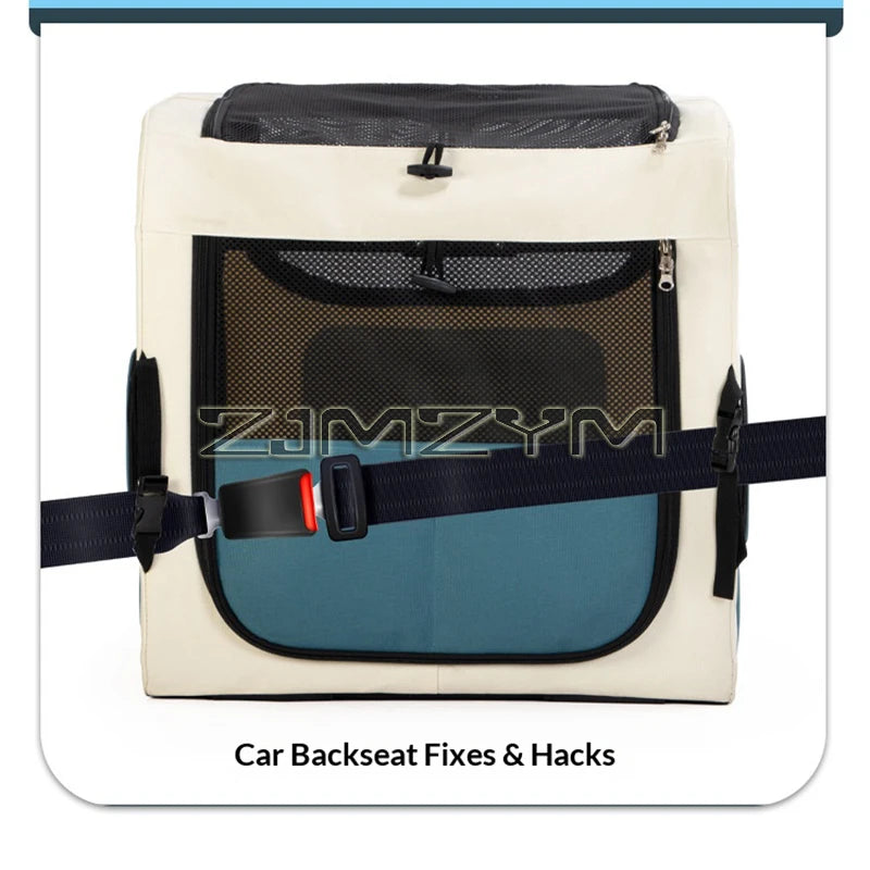 Portable Pet Trolley Case, Fashionable Detachable Dog Trolley Case, Foldable Pet Bag Cat Travel Carrier Bag
