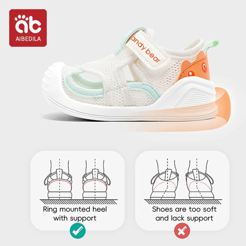 Baby Walking Shoes Summer Boys Mesh Shoe 1-3 Year Girls Sandals Soft Sole Anti Slip Children Casual Shoe Lightweight Baby Shoes