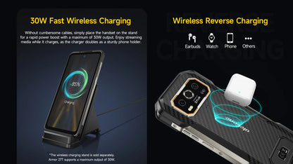 Ulefone Armor 27T 4G 10600mAh Rugged Phone Android 15 Smartphone 24GB +256GB  6.78"FHD+ 120Hz 64MP Night Vision Camera NFC