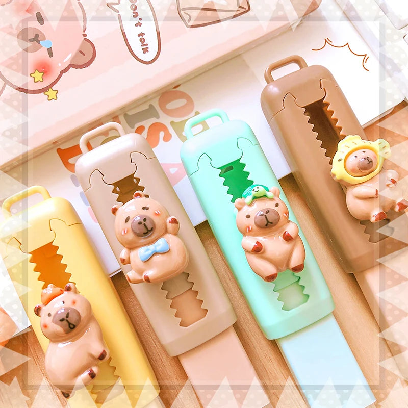 Kawaii Stationery Aesthetic stationery Office supplies school items Gift for kids Eraser  Cute Capybara  Eraser funny Rubber