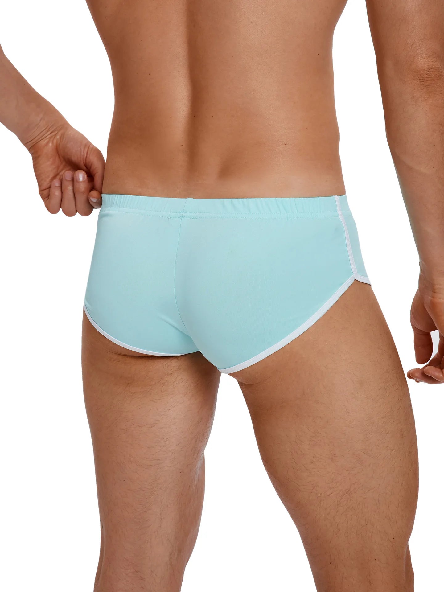Sexy Running Elastic Sport Shorts Men's Summer Shorts Hot Pants Bar Nine Points Slim Fit Cotton Milk Silk Men's Fashion