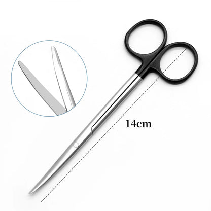 Cutting Tonsil Non-damaged Vocal Cord Cutter Straight Stainless Steel Black Handle Scissors Medical Instruments