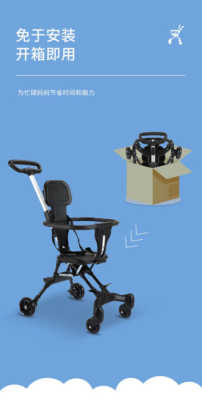 Compact Foldable Pet Cart Lightweight Shopping Cart Small Portable Go out Pet Carrier