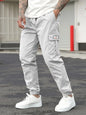 Spring Men's Casual Cargo Pants Men Outdoor Jogging Elastic Waist Drawstring Sweatpants Loose Overalls Trousers Clothing