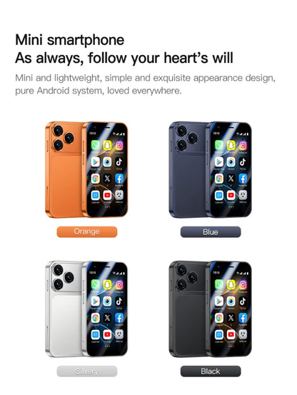 SOYES A17 Mini Android8.1 Smart Phone 3.0 Inches 2GB RAM 16GB ROM Dual SIM Standby Play Store 3G Little Phone